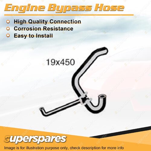 Engine Bypass Hose 19mm x 450mm for Holden Camira JB JD 1.6L 4 cyl 1982-1986