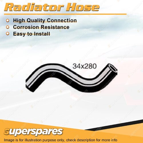 1 x Upper Radiator Hose 34 x 280mm for Nissan Bluebird Series 1 Series 2 2.0L