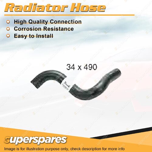 1 x Lower Radiator Hose 34mm x 490mm for Ford Meteor GC Laser KC KE TX3 1.6L