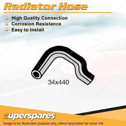 Upper Radiator Hose 34 x 440mm for Nissan Skyline R31 RB30 3.0L 6 cyl 12V 86-90