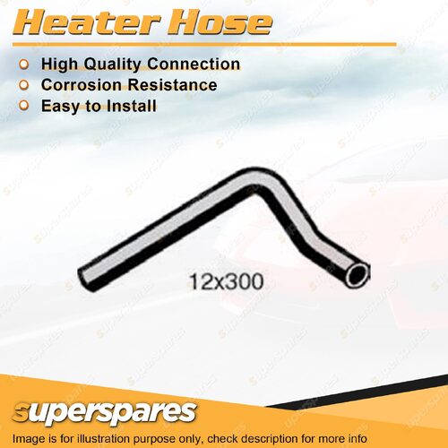 Heater Hose 12 x 300mm for Nissan 120Y B210 120Y Van A12 1.2L 1975-1978 Inlet