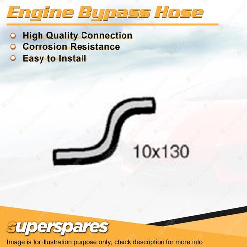 1 x Engine Bypass Hose 10 x 130mm for Nissan Bluebird 910 Series 1 2 Series 3