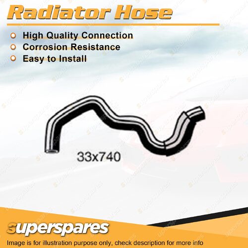 1 x Upper Radiator Hose 33mm x 740mm for Nissan Pintara U12 Bluebird U13 2.4L