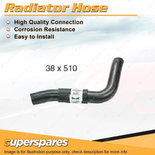 Lower Radiator Hose 38mm x 510mm for Ford Maverick DA 4.2L 6 cyl OHV 12V DFI