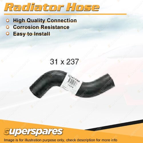 1 x Upper Radiator Hose 31 x 250mm for Holden Nova LE LF 1.4L 1.6L 1989-1994