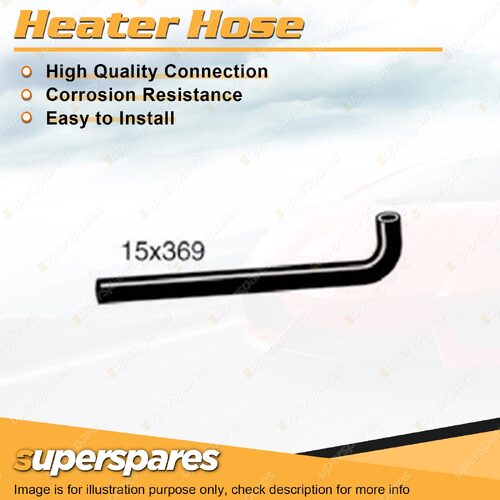 1 x Heater Hose 15mm x 369mm for Nissan Ute XFN The Ute XFN 250 4.1L 1988-1992