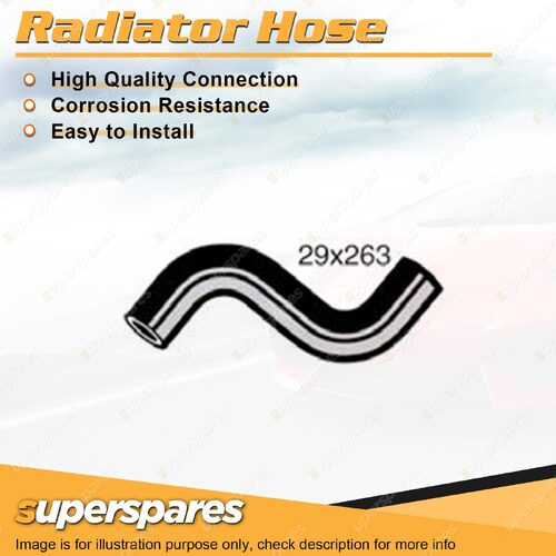 Lower Radiator Hose 29 x 263mm for Toyota Camry VZV21R 2.5L V6 DOHC 24V 88-93