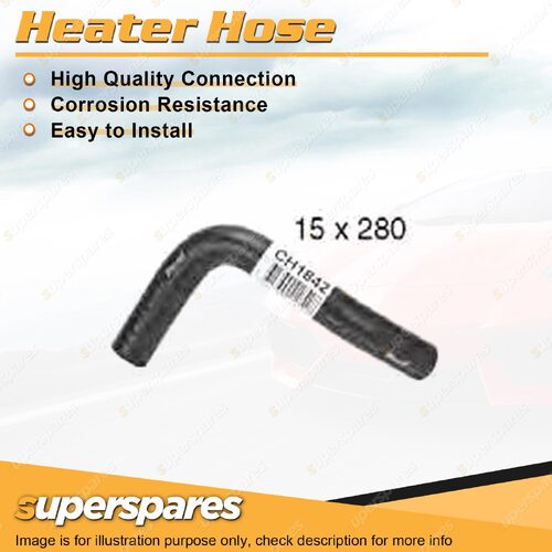 1 x Heater Hose 15mm x 280mm for Ford Meteor GA GB Laser KA KB 1.3L 1.5L 81-85