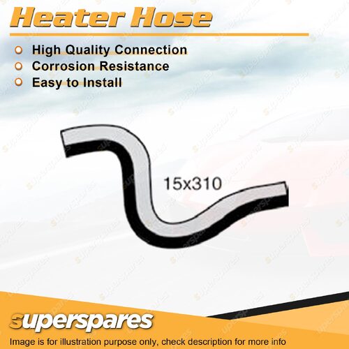 1 x Heater Hose 15mm x 310mm for Ford Laser KE TX3 Turbo 1.3L 1.6L 1987-1990