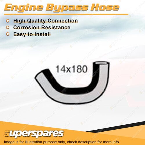 Engine Bypass Hose 14mm x 180mm for Toyota Landcruiser FJ 70R 73R 75 75R 80R