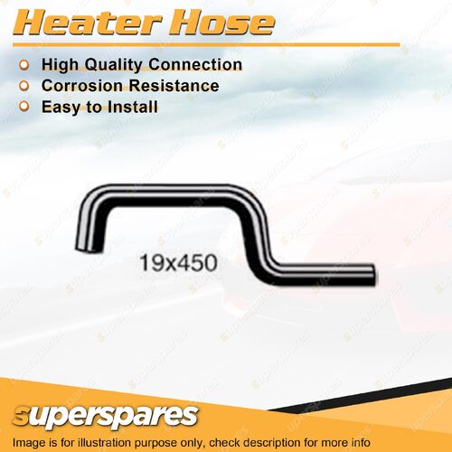 1 x Heater Hose 19 x 450mm for Holden Commodore VL Berlina Calais VL 2.0 3.0L