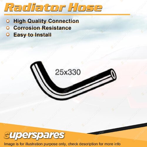 1 x Upper Radiator Hose 25mm x 330mm for Suzuki Swift SF416 1.6L 4 cyl 16V EFI