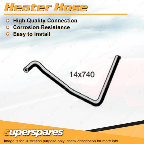 1 x Upper Heater Hose 14 x 740mm for Holden Commodore VT Berlina VT Calais VT