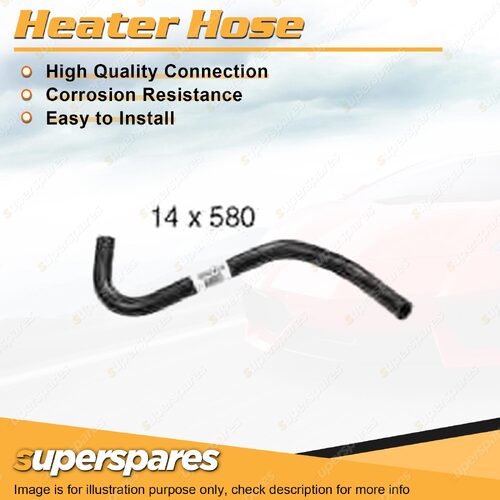 Upper Heater Hose 14 x 580mm for Holden Commodore VT VU VX VY Caprice Statesman