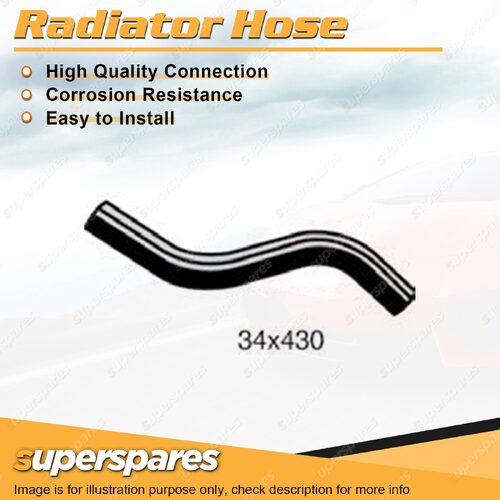 Upper Radiator Hose 34 x 430mm for Mitsubishi Magna TR TS 4G54 2.6L 91-97 Auto