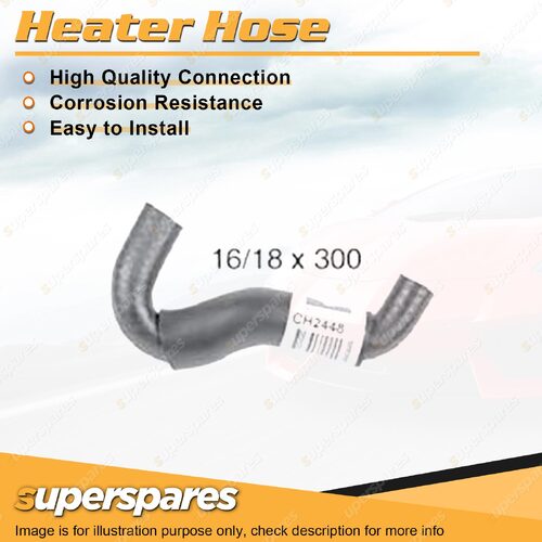 Superspares Lower Heater Hose 16/18 x 300mm for Holden Rodeo R9 3.2L V6 DOHC 24V