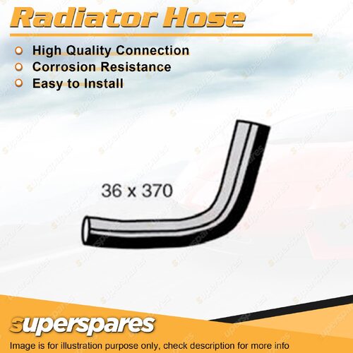 Upper Radiator Hose 36mm x 370mm for Toyota Landcruiser UZJ100R UZJ200R 4.7L