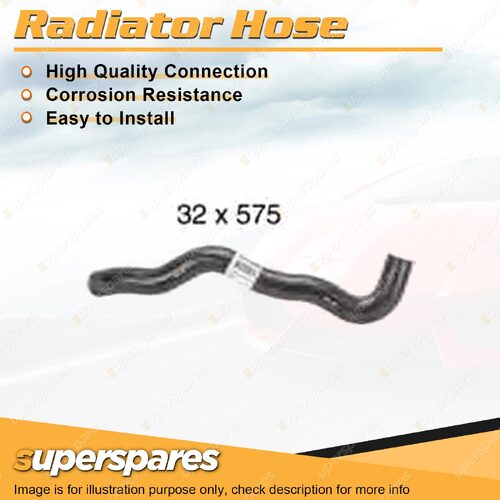 Superspares Upper Radiator Hose 32 x 575mm for Alfa Romeo 145 1.6L 4 cyl SOHC 8V