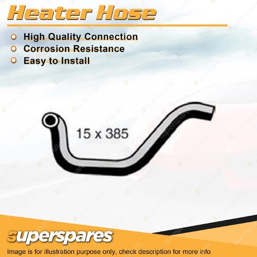 Heater Hose 15 x 385mm for Ford Courier PC PD 2.6L 4 cyl SOHC 12V 1991-1999 370