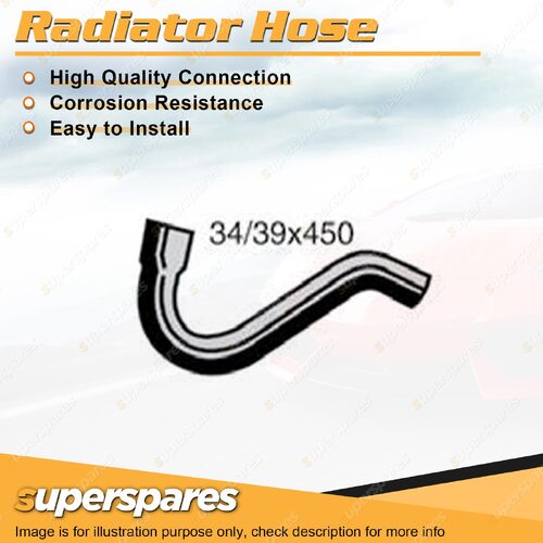 1 x Lower Radiator Hose 34/39 x 450mm for Nissan Patrol GQ 3.0L 6 cyl OHC 12V