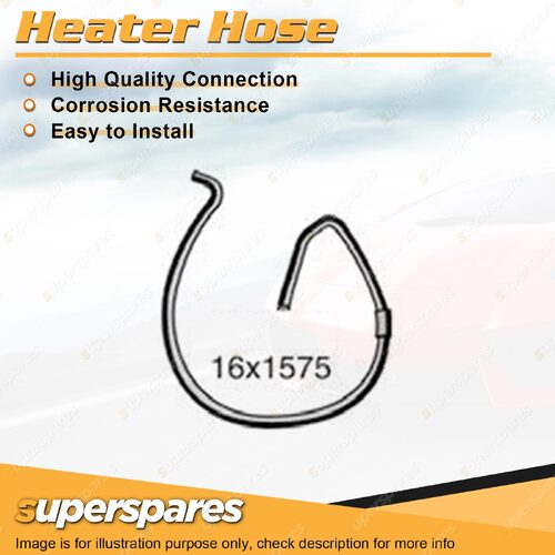 Superspares Heater Hose 16 x 1575mm for Mazda E2000 2.0L 4 cyl SOHC 8V 1991-1998