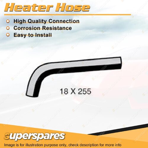 Heater Outlet Hose 18 x 255mm for Toyota Hilux LN147R LN152R LN167R LN172R 230