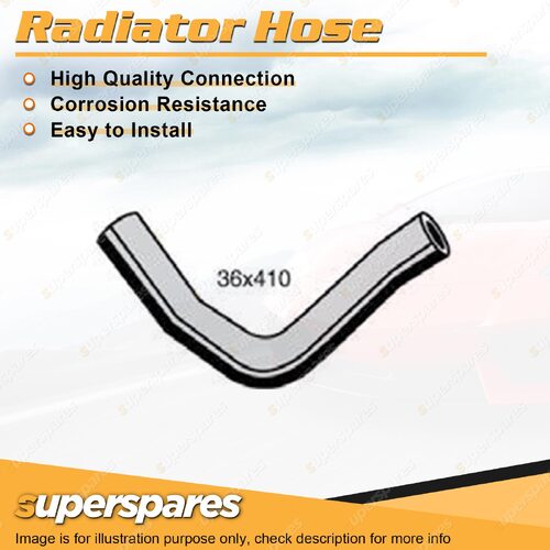 1 x Upper Radiator Hose 36mm x 410mm for Holden Frontera MX 3.2L V6 DOHC 24V