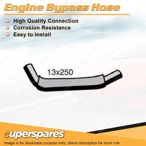 Engine Bypass Hose 13 x 250mm for Holden Rodeo R9 RA Frontera Jackaroo Monterey