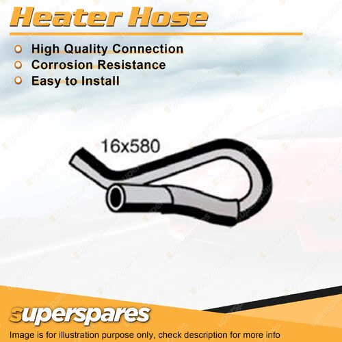 Heater Outlet Hose 16 x 580mm for Daihatsu Feroza F300 F310 1.6L HDE 1988-1992