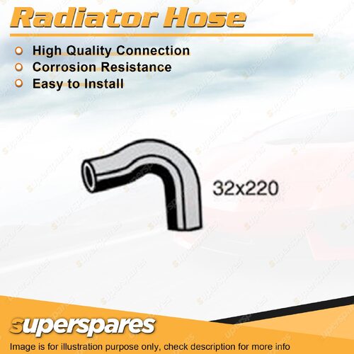 Superspares Upper Radiator Hose 32 x 220mm for Daewoo Lanos 1.6L 4 cyl DOHC 16V