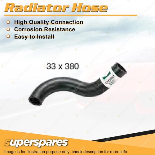 Upper Radiator Hose 33 x 380mm for Ford Courier PC PD PE 2.6L SOHC 1991-2002