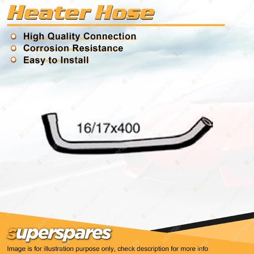 1 x Heater Hose 16/17 x 400mm for Toyota Landcruiser HZJ80R 4.2L 6 cyl Diesel