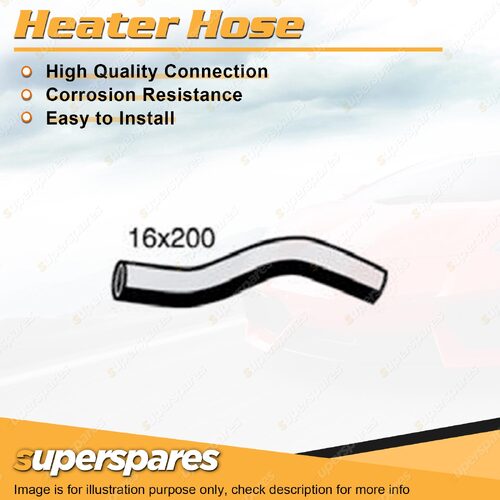 1 x Heater Hose 16 x 200mm for Toyota Landcruiser FZJ105R 4.5L 6 cyl DOHC 24V