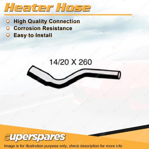 Heater Hose 14/20mm x 260mm for Ford Transit VH VJ 2.4L 2.5L 4 cyl 2000-2006