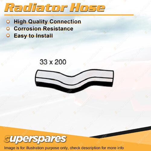 1 x Upper Radiator Hose 33 x 200mm for Lexus IS300 JCE10R 3.0L 6 cyl DOHC 24V