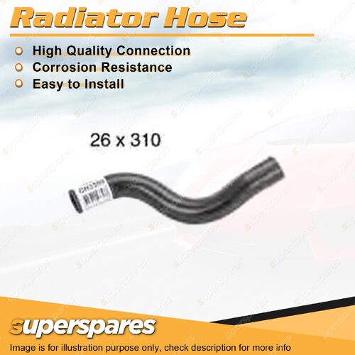 1 x Upper Radiator Hose 26mm x 310mm for Nissan Pulsar N16 1.6L 1.8L 2000-2006