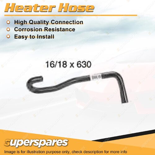 1 x Heater Hose 16/18 x 630mm for Toyota Hilux Surf LN 100R 105R 106R 107R 130