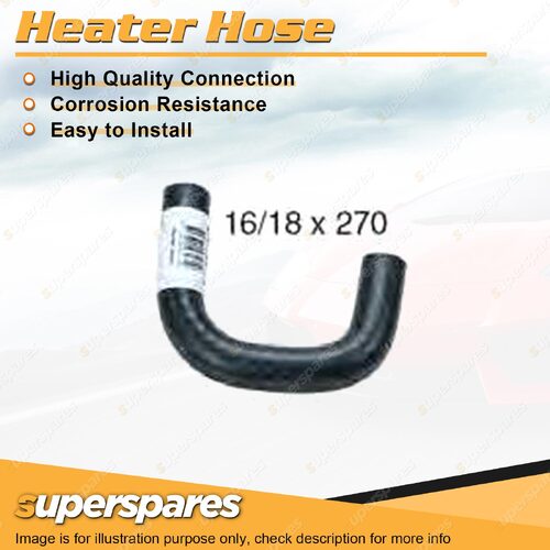 Heater Hose 16/18 x 270mm for Toyota Hilux LN80R LN85R LN86R 2.4L 2.8L 1988-1997