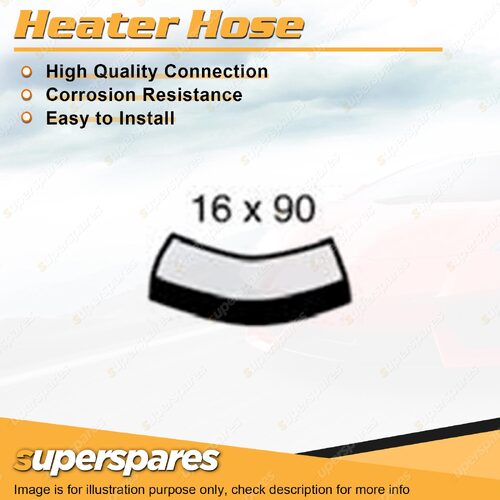 1 x Heater Hose 16mm x 90mm for Toyota Landcruiser FJ75 FJ75R HJ75R 4.0L 6 cyl