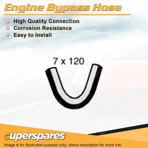 Engine Bypass Hose 7 x 120mm for Ford Festiva WA WB WD WF 1.3 1.5L 1991-2001