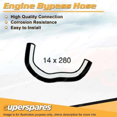 Engine Bypass Hose 14 x 280mm for Holden Jackaroo L1 Rodeo TF TFG1 TFG3 TFG6