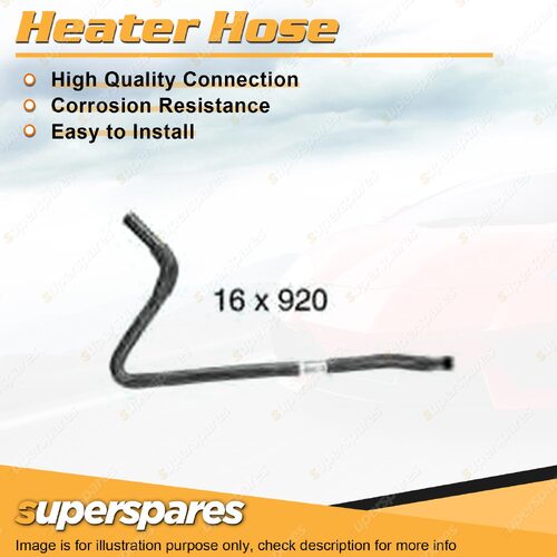 Superspares Heater Hose 16 x 920mm for Nissan Patrol GQ Y60 4.2L TD42 1987-1999