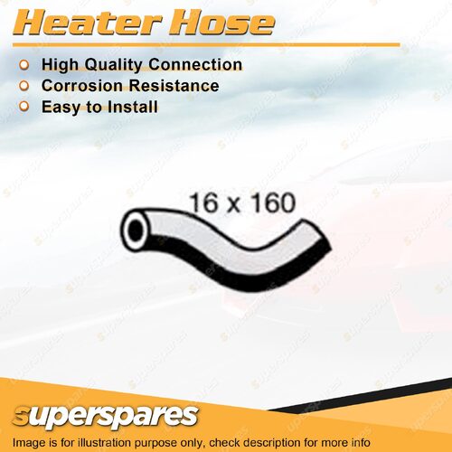 1 x Heater Hose 16 x 160mm for Honda CRV RD 2.0L 4 cyl 1999-2001 2 of 3 Inlet