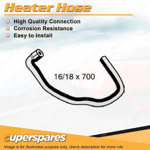 Heater Outlet Hose 16/18mm x 700mm for Toyota Landcruiser Prado KZJ120R 3.0L