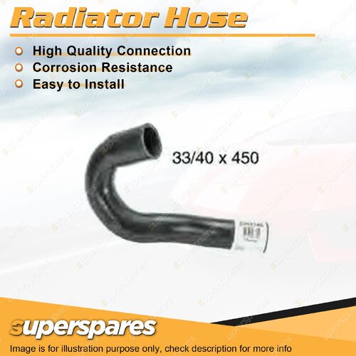 Upper Radiator Hose 33/40 x 450mm for Nissan Navara D22 3.0L 16V Diesel Turbo