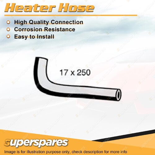 1 x Upper Heater Hose 17 x 250mm for Toyota Landcruiser Prado GRJ120R GRJ121R