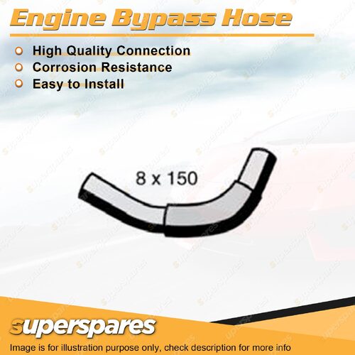 Engine Bypass Hose 8 x 150mm for Toyota Hilux GGN15 GGN25 Prado GRJ120 GRJ121