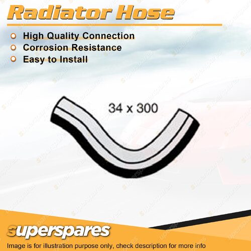 Upper Radiator Hose 34mm x 300mm for Kia Pregio CT 2.7L 4 cyl SOHC 2002-2006