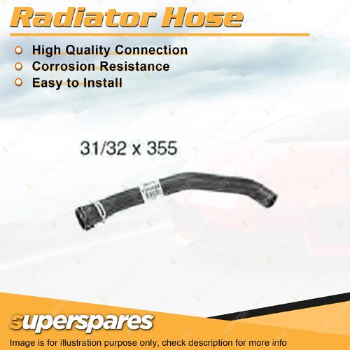 Upper Radiator Hose 31/32 x 355mm for Ford Fiesta WP WQ WS 1.4L 1.6L 2001-2010