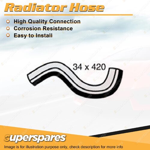 Lower Radiator Hose 34 x 420mm for Mitsubishi Triton MK L200 Express Utility